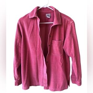 L.L. Bean Pink Corduroy Shacket